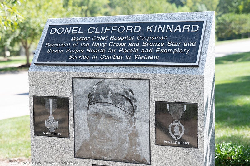 Marble Memorial Statue in Honor of Donel C. Kinndard