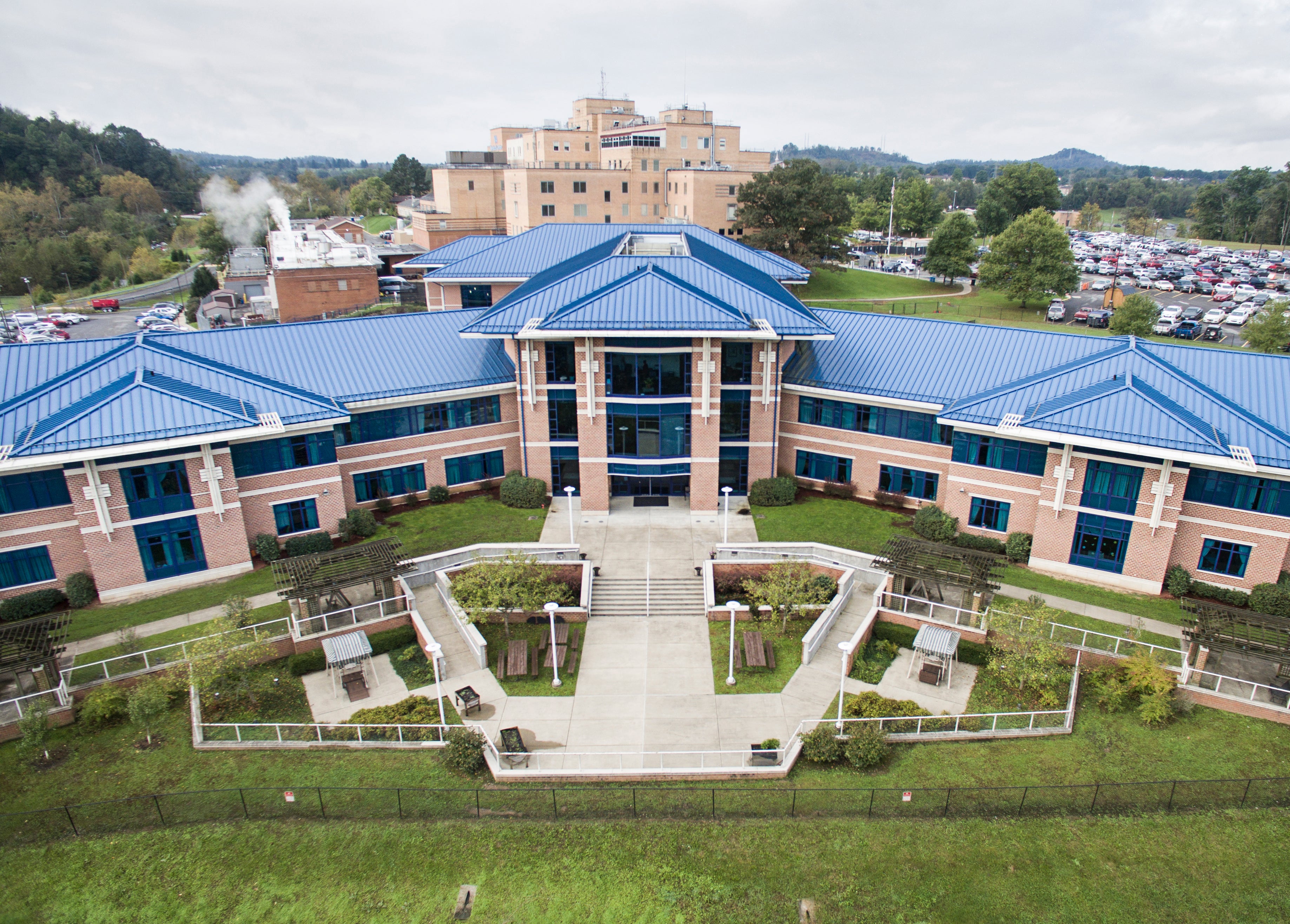 Overhead View of Nursing Home Building